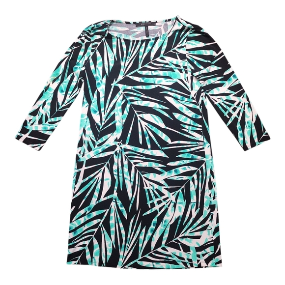 BCGBMaxAzria Palm Print Dress Suze XS - Picture 3 of 5